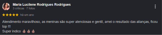 Avaliação de cliente da Zyon no Google — 1